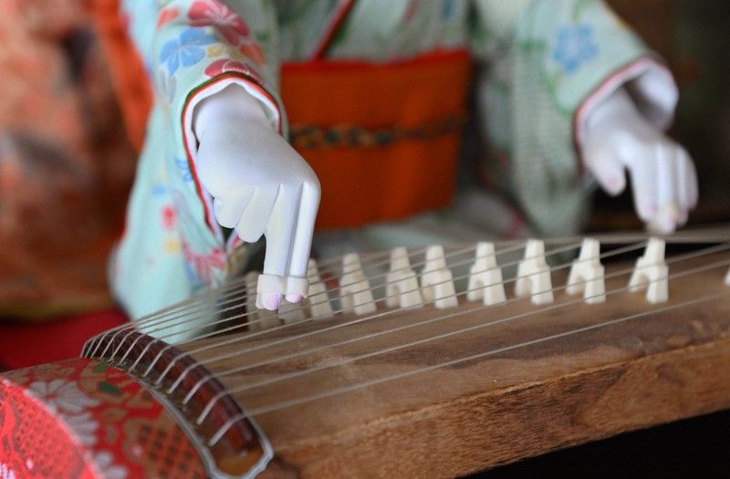 búp bê Karakuri đánh đàn Koto 1 búp bê Karakuri đánh đàn Koto 1
